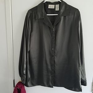Kathi Lee Forest Green Blouse